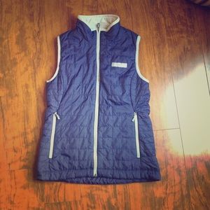 Lauren James Co. - Blue/Gray Quilted Vest. Size S